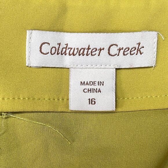 Coldwater Creek Skirt, Black, Lace Overlay, size 16 - Picture 6 of 8